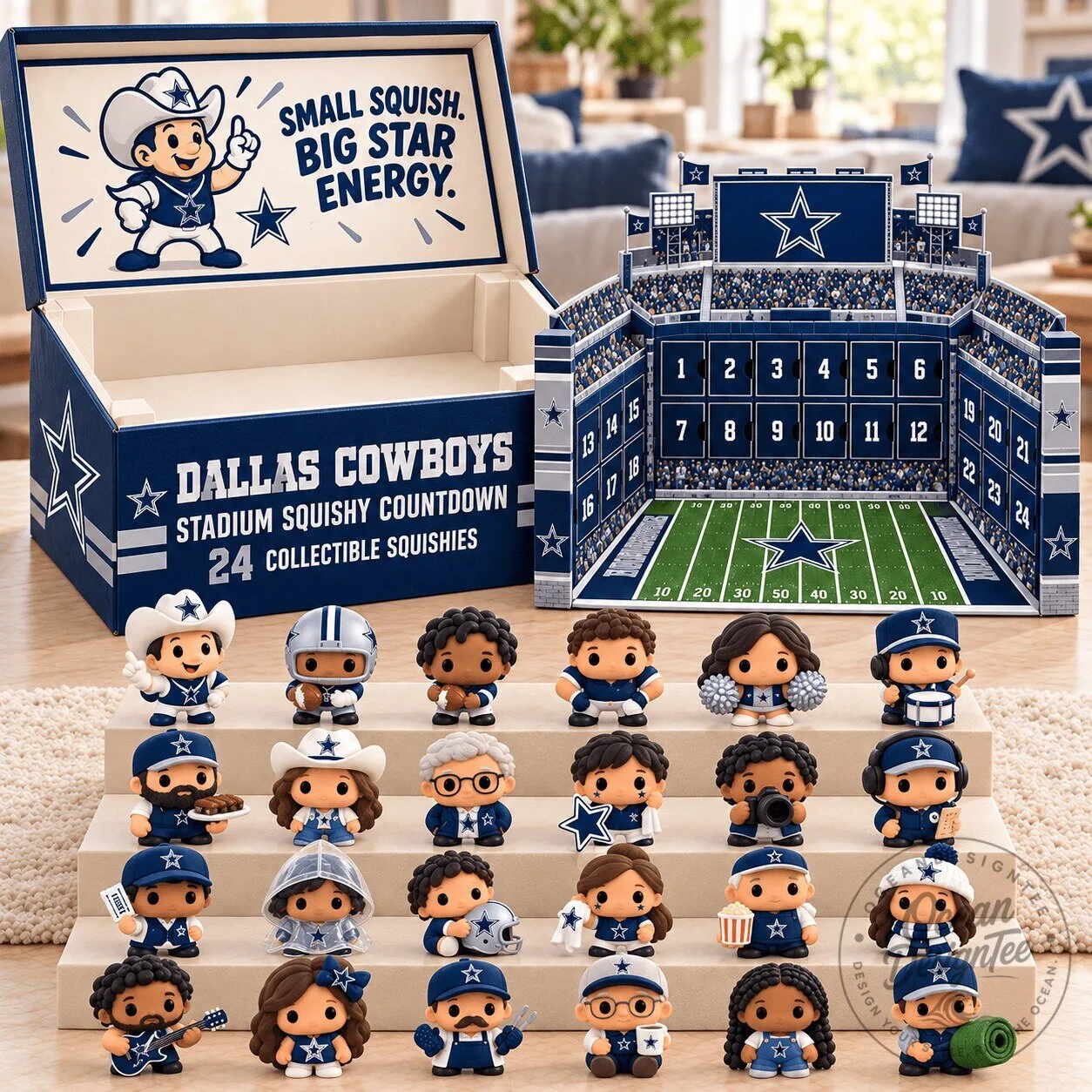 Dallas Cowboys Stadium Squishy Countdown 24 Collectible Squishies Advent Calendar 3 Dallas Cowboys Stadium Squishy Countdown 24 Collectible Squishies Advent Calendar