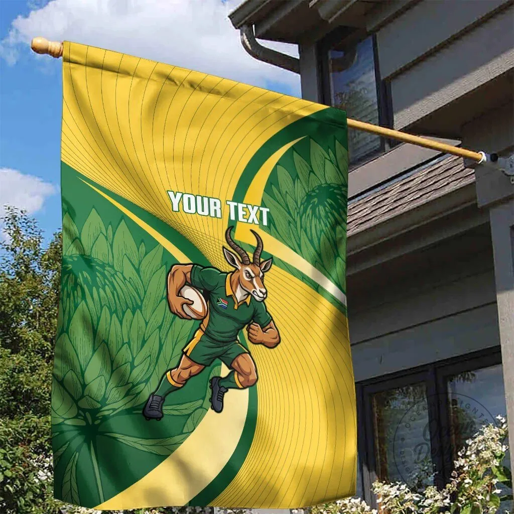 South Africa Rugby Springboks Mascot Custom Garden Flag 8 South Africa Rugby Springboks Mascot Custom Garden Flag