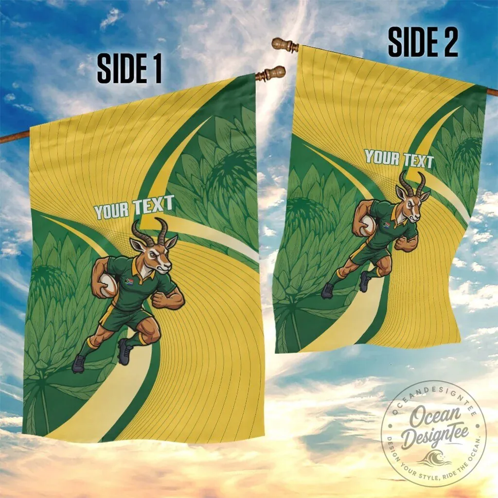 South Africa Rugby Springboks Mascot Custom Garden Flag 9 South Africa Rugby Springboks Mascot Custom Garden Flag