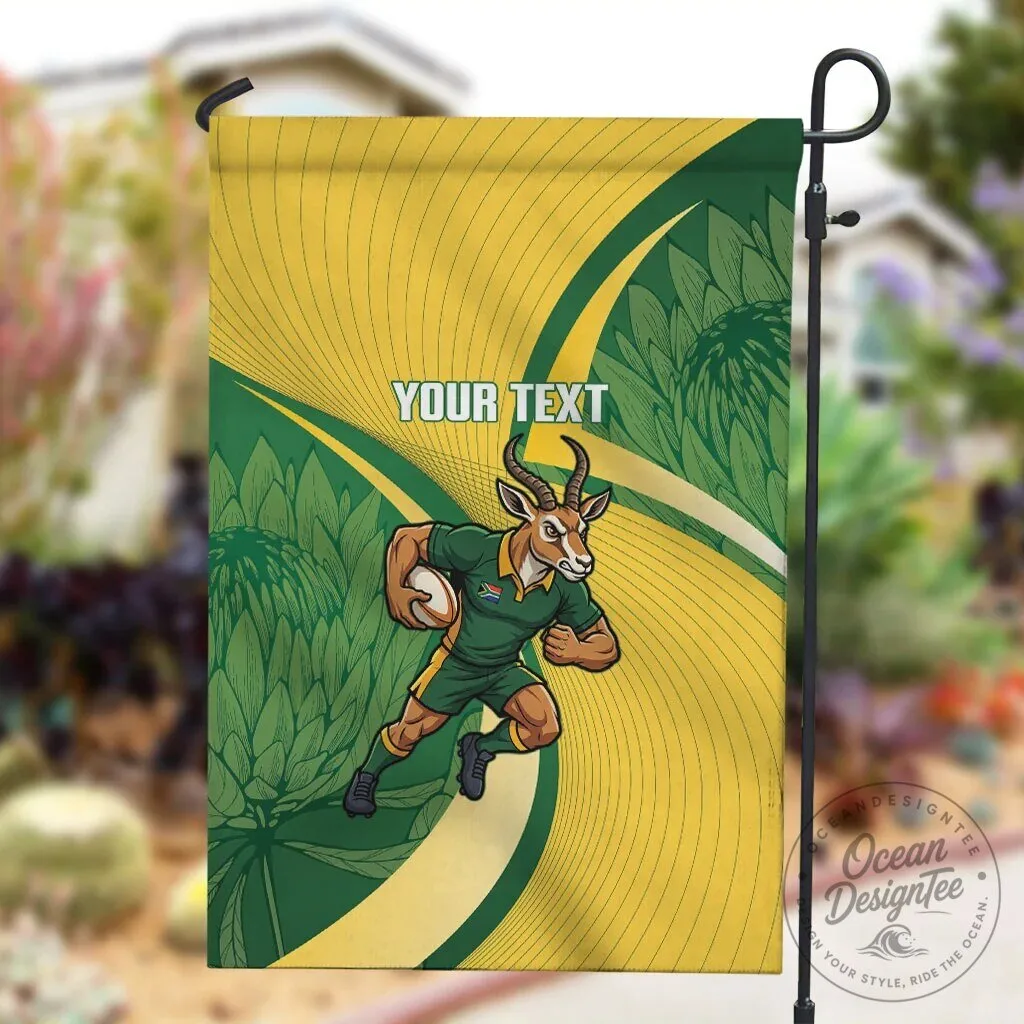 South Africa Rugby Springboks Mascot Custom Garden Flag 10 South Africa Rugby Springboks Mascot Custom Garden Flag