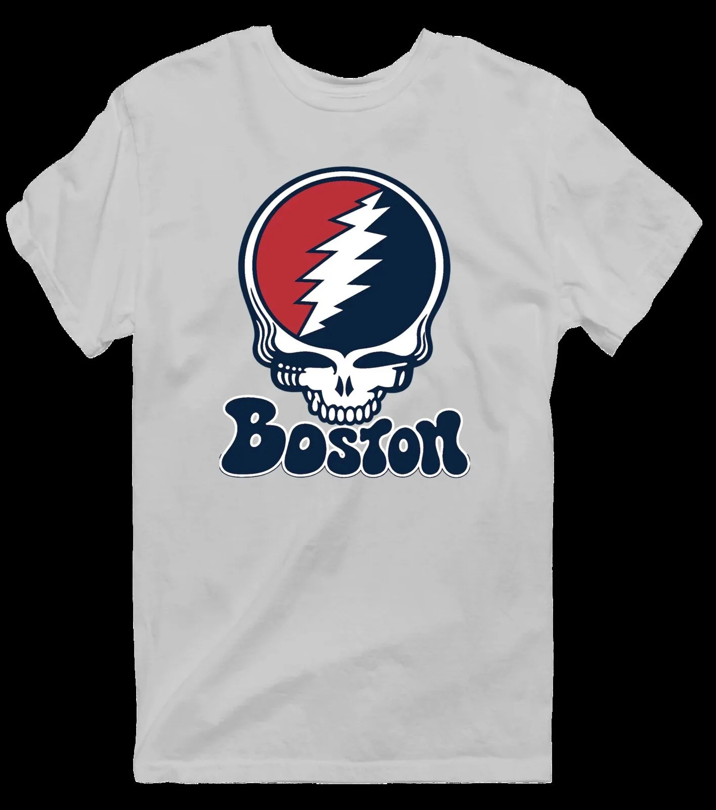 Grateful Dead Steal Your Face Boston Baseball Skull T-Shirt 20 Grateful Dead Steal Your Face Boston Baseball Skull T-Shirt