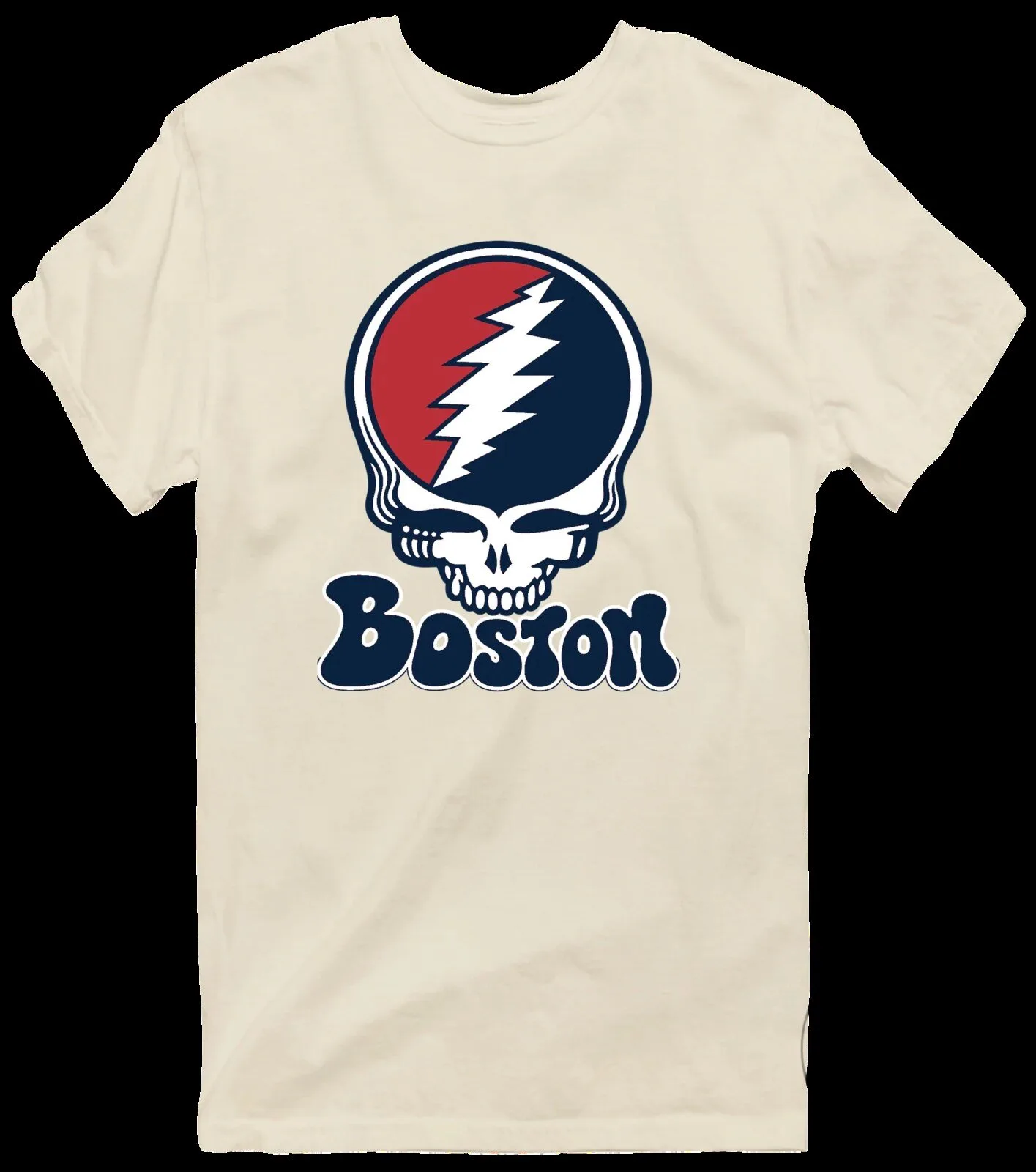 Grateful Dead Steal Your Face Boston Baseball Skull T-Shirt 21 Grateful Dead Steal Your Face Boston Baseball Skull T-Shirt