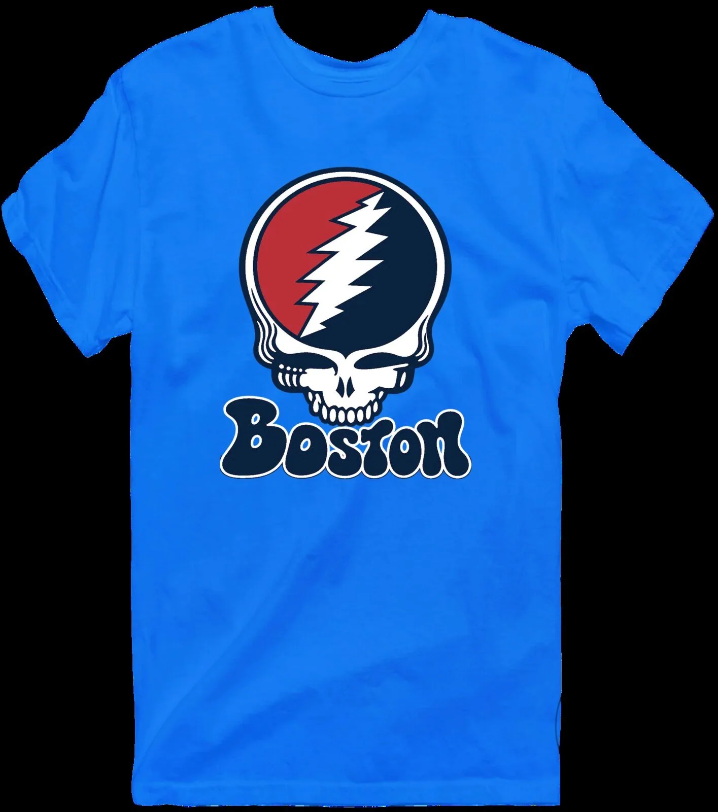 Grateful Dead Steal Your Face Boston Baseball Skull T-Shirt 22 Grateful Dead Steal Your Face Boston Baseball Skull T-Shirt