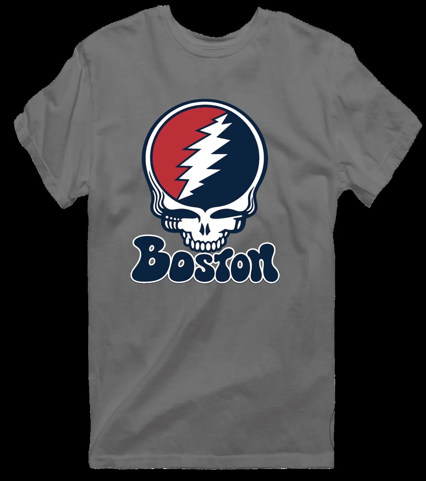 Grateful Dead Steal Your Face Boston Baseball Skull T-Shirt 24 Grateful Dead Steal Your Face Boston Baseball Skull T-Shirt