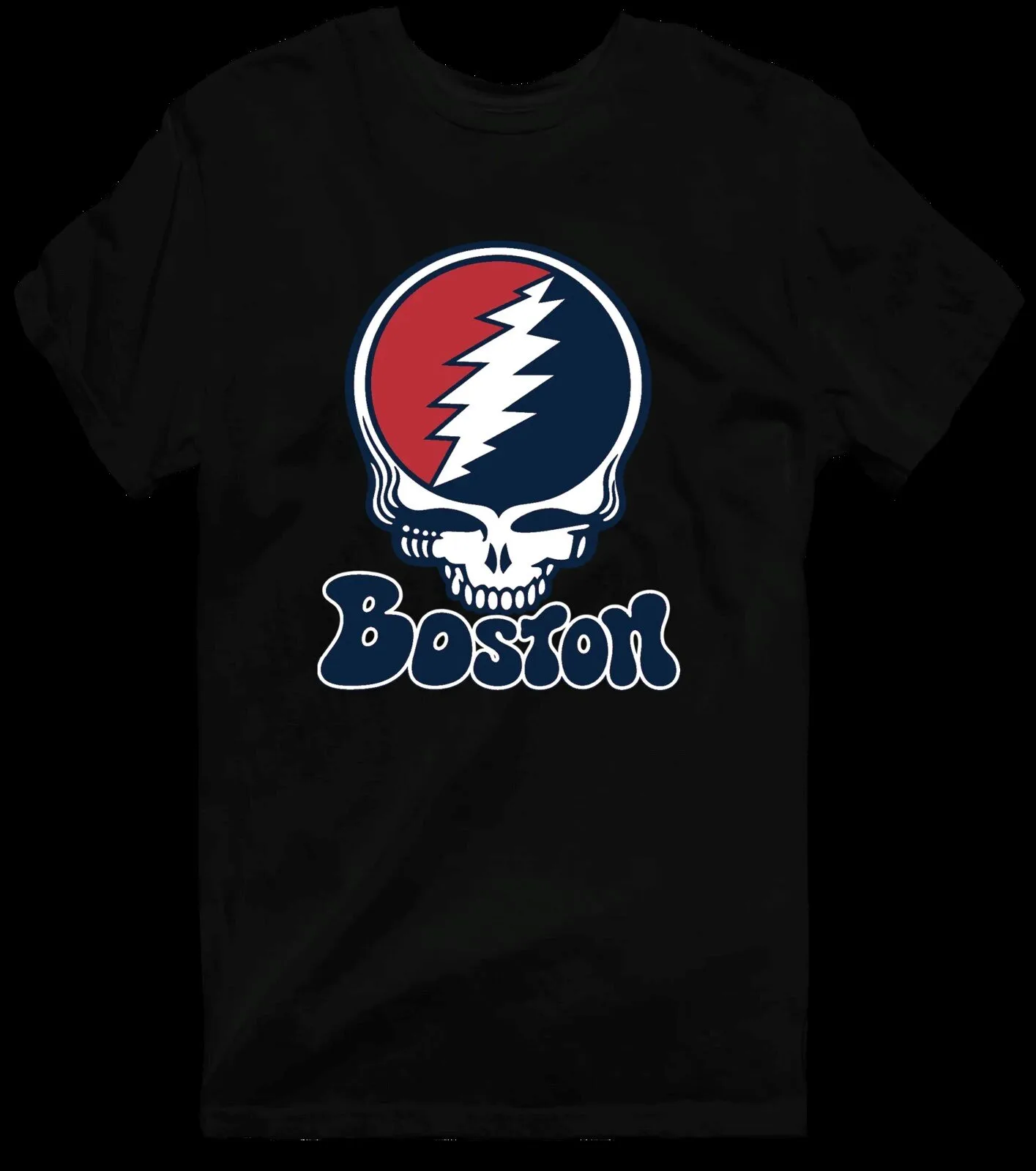 Grateful Dead Steal Your Face Boston Baseball Skull T-Shirt 29 Grateful Dead Steal Your Face Boston Baseball Skull T-Shirt