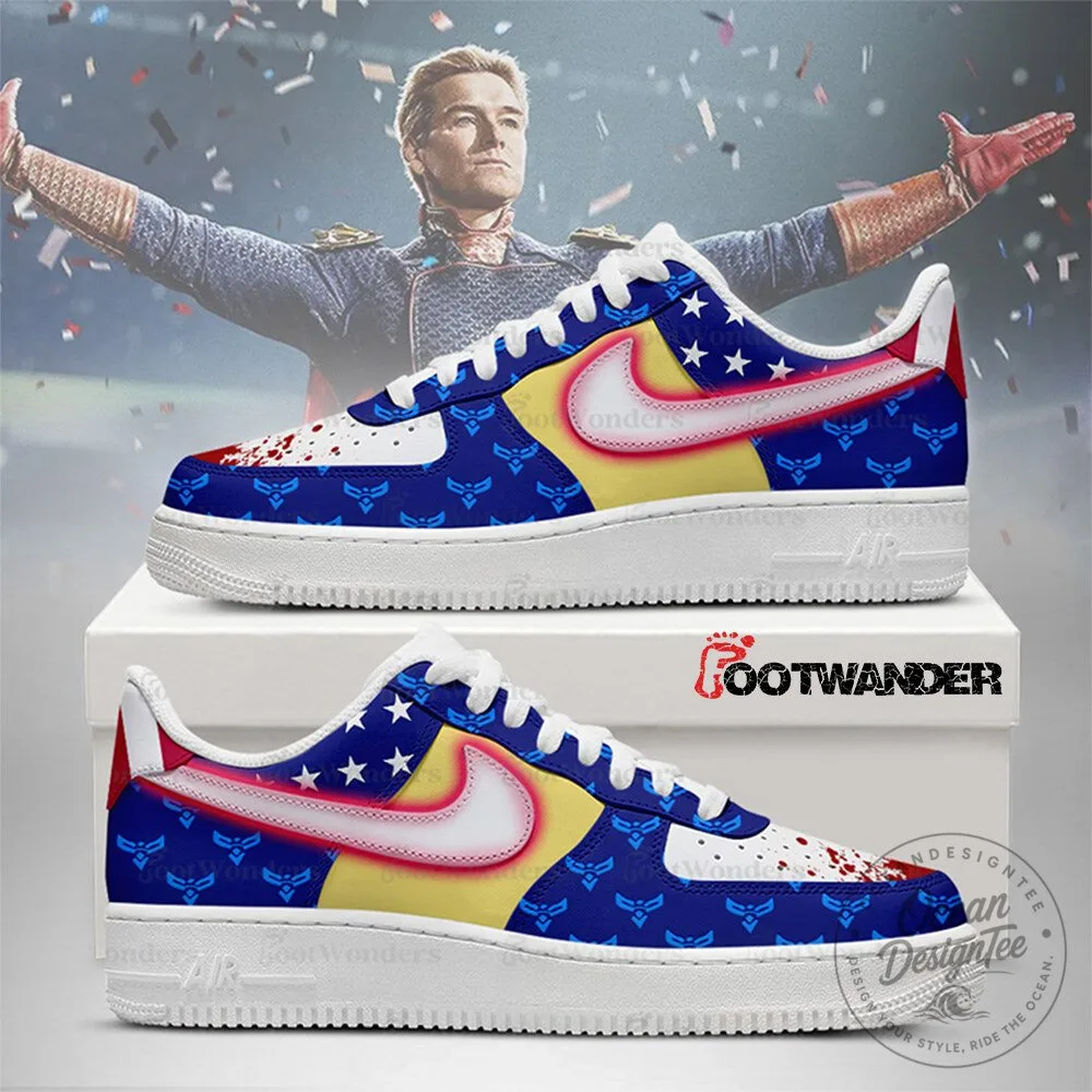 Homelander The Boys Superhero American Flag Custom Printed Shoes 4 Homelander The Boys Superhero American Flag Custom Printed Shoes