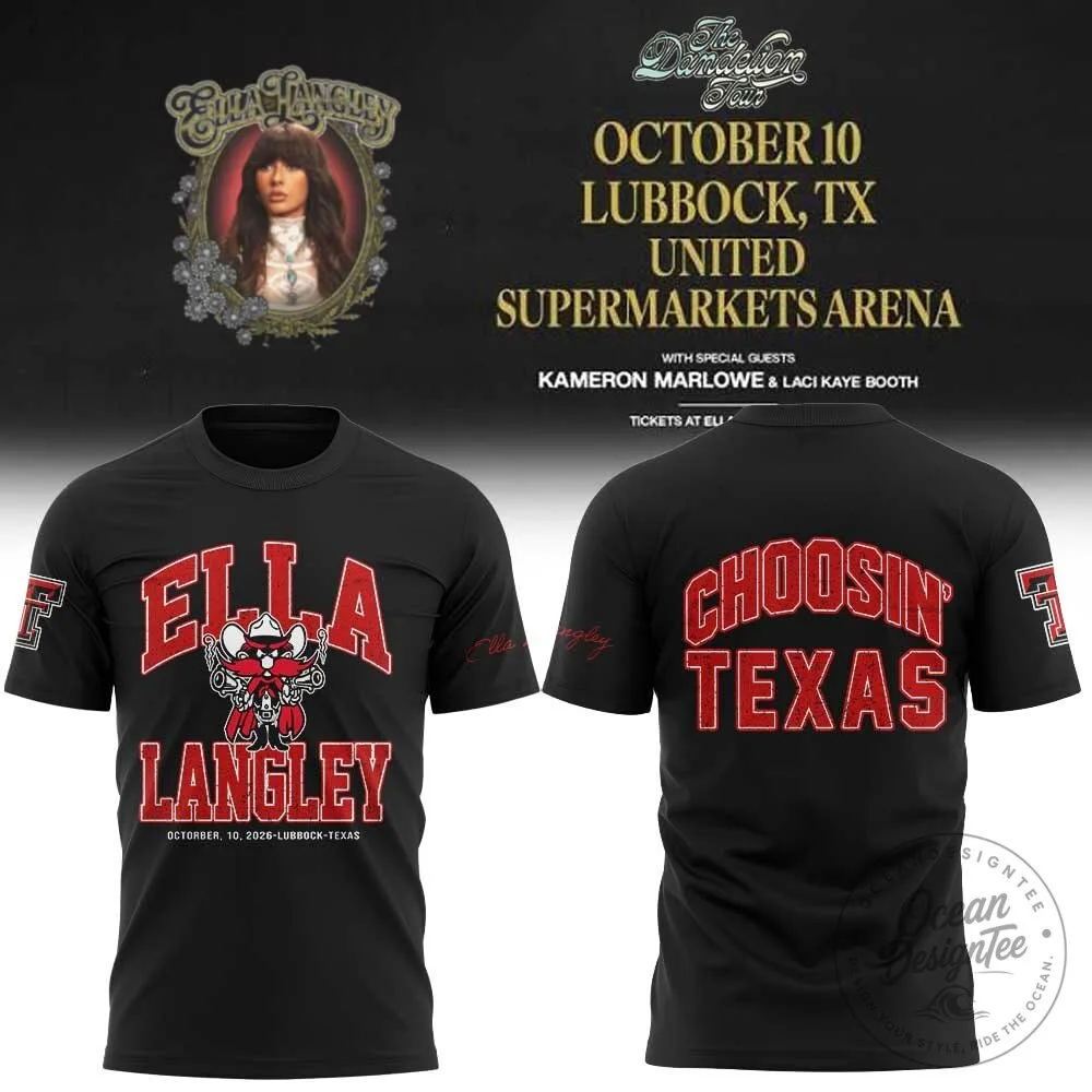 Ella Langley Choosin’ Texas Dandelion Tour 2026 Concert T-Shirt