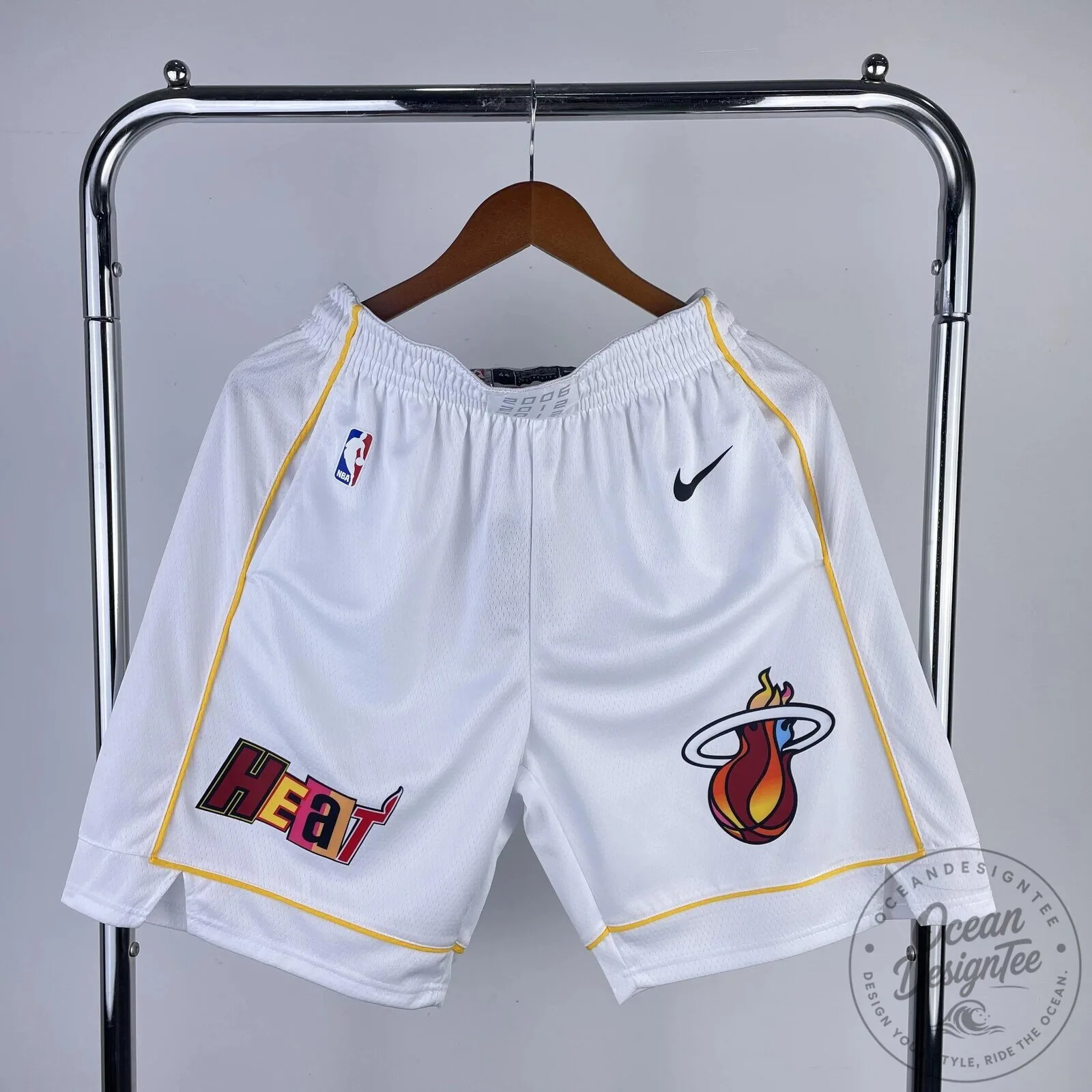 Miami Heat City Edition White Basketball Shorts