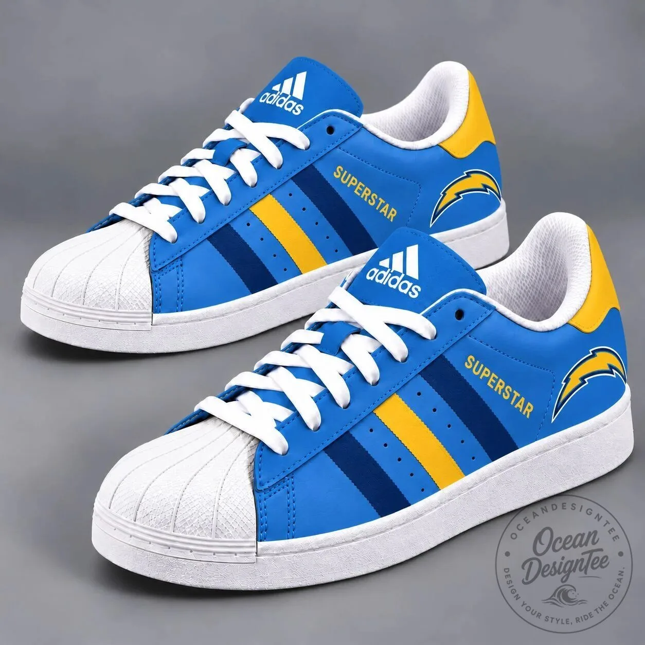 Los Angeles Chargers Adidas Superstar Sneakers