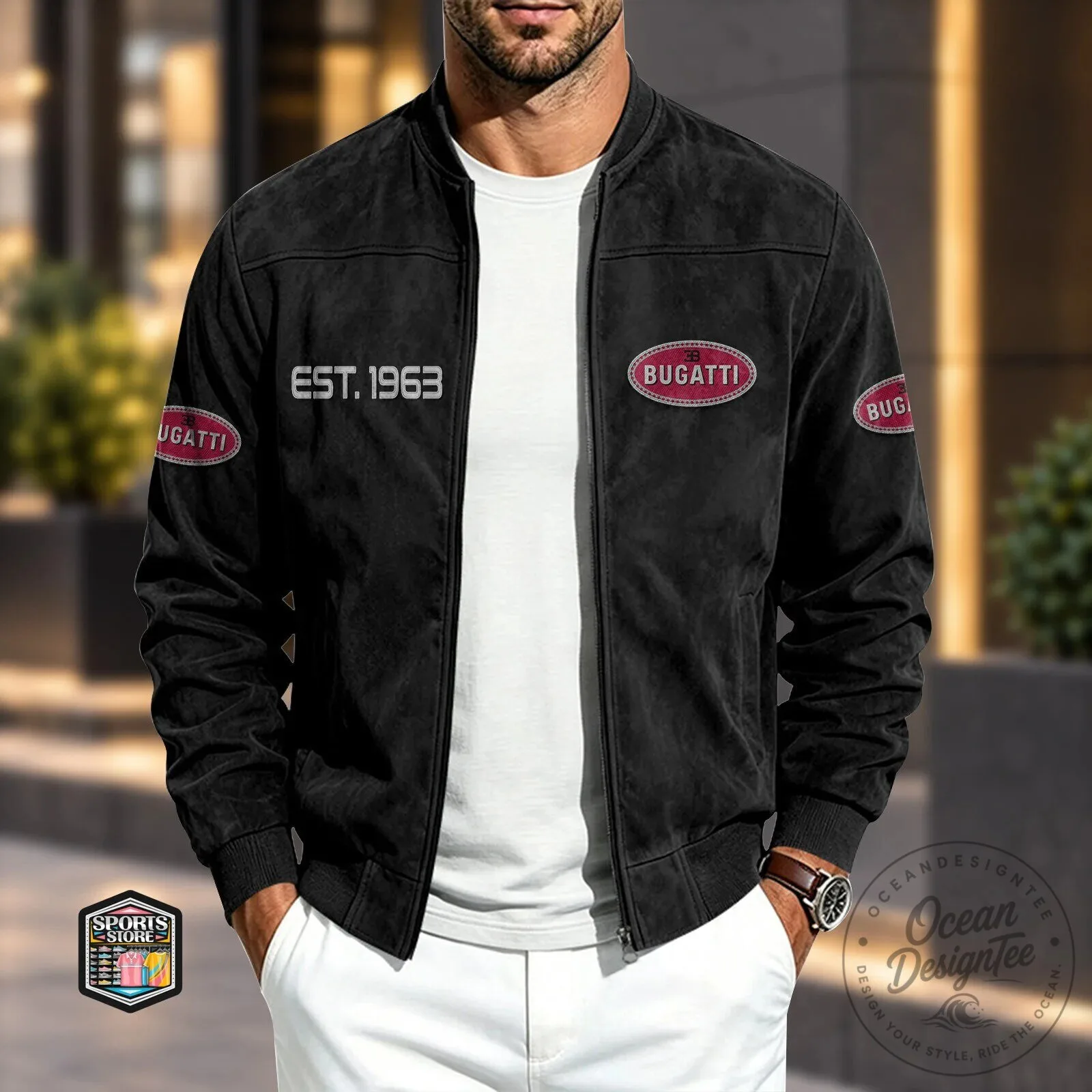 Bugatti Est. 1963 Luxury Bomber Jacket for Men