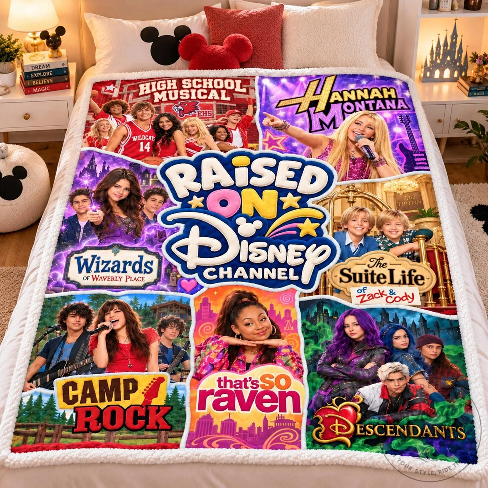 Raised On Disney Channel Shows Fleece Blanket 8 Raised On Disney Channel Shows Fleece Blanket