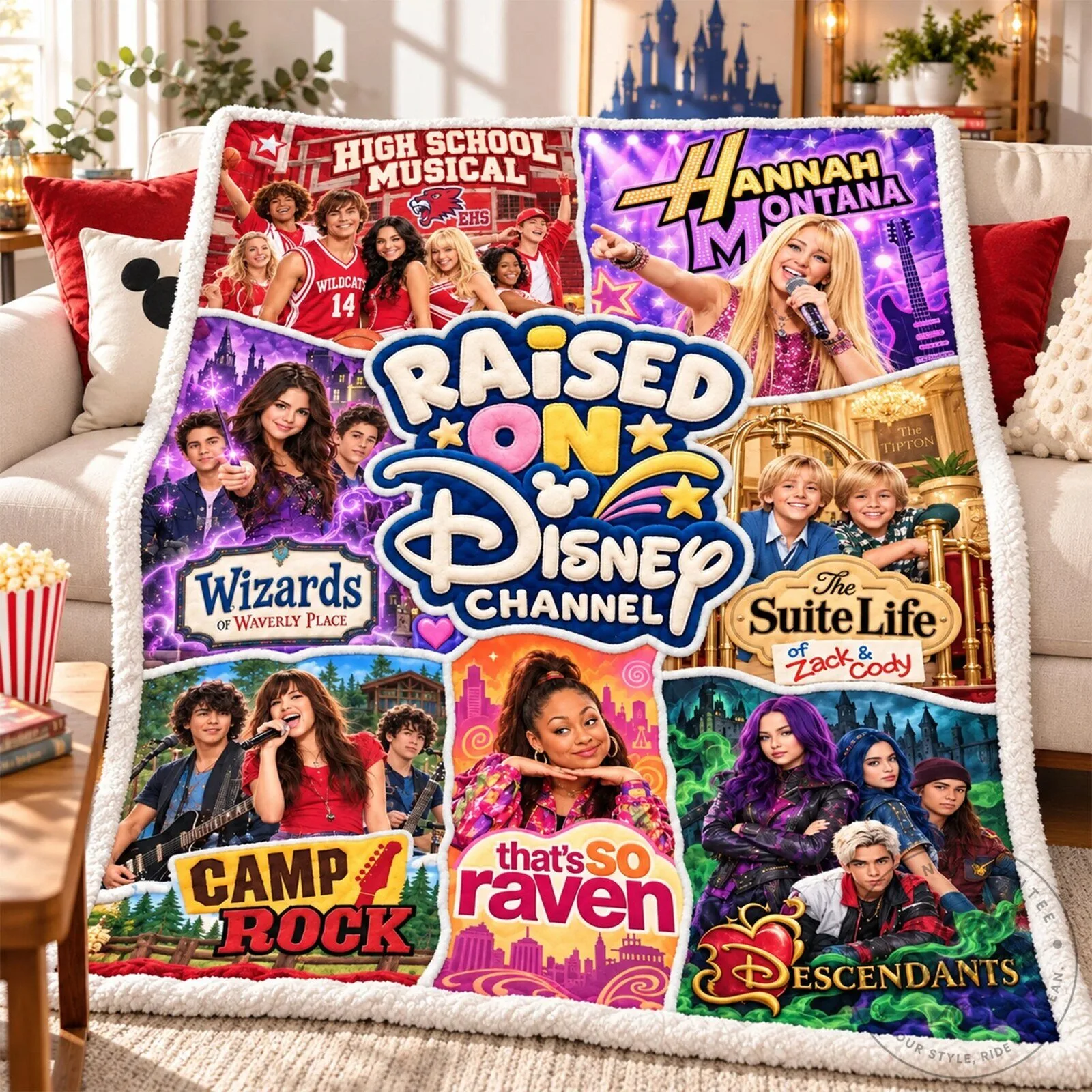 Raised On Disney Channel Shows Fleece Blanket 9 Raised On Disney Channel Shows Fleece Blanket