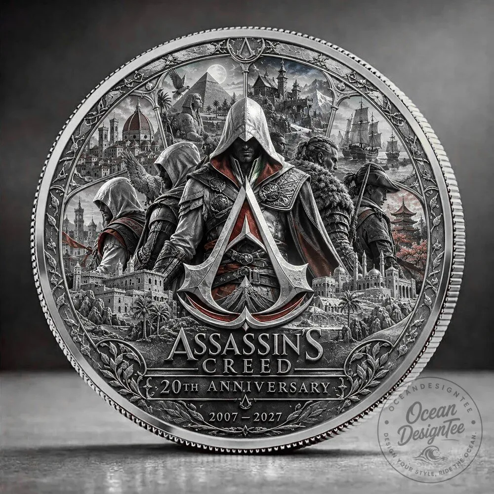 Assassin's Creed 20th Anniversary Commemorative Gold Coin 6 Assassin