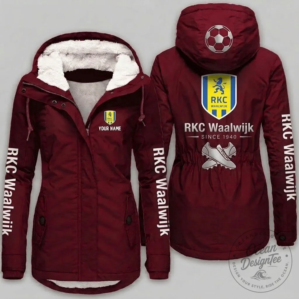 RKC Waalwijk Football Club Fan Winter Fleece Jacket with Custom Name