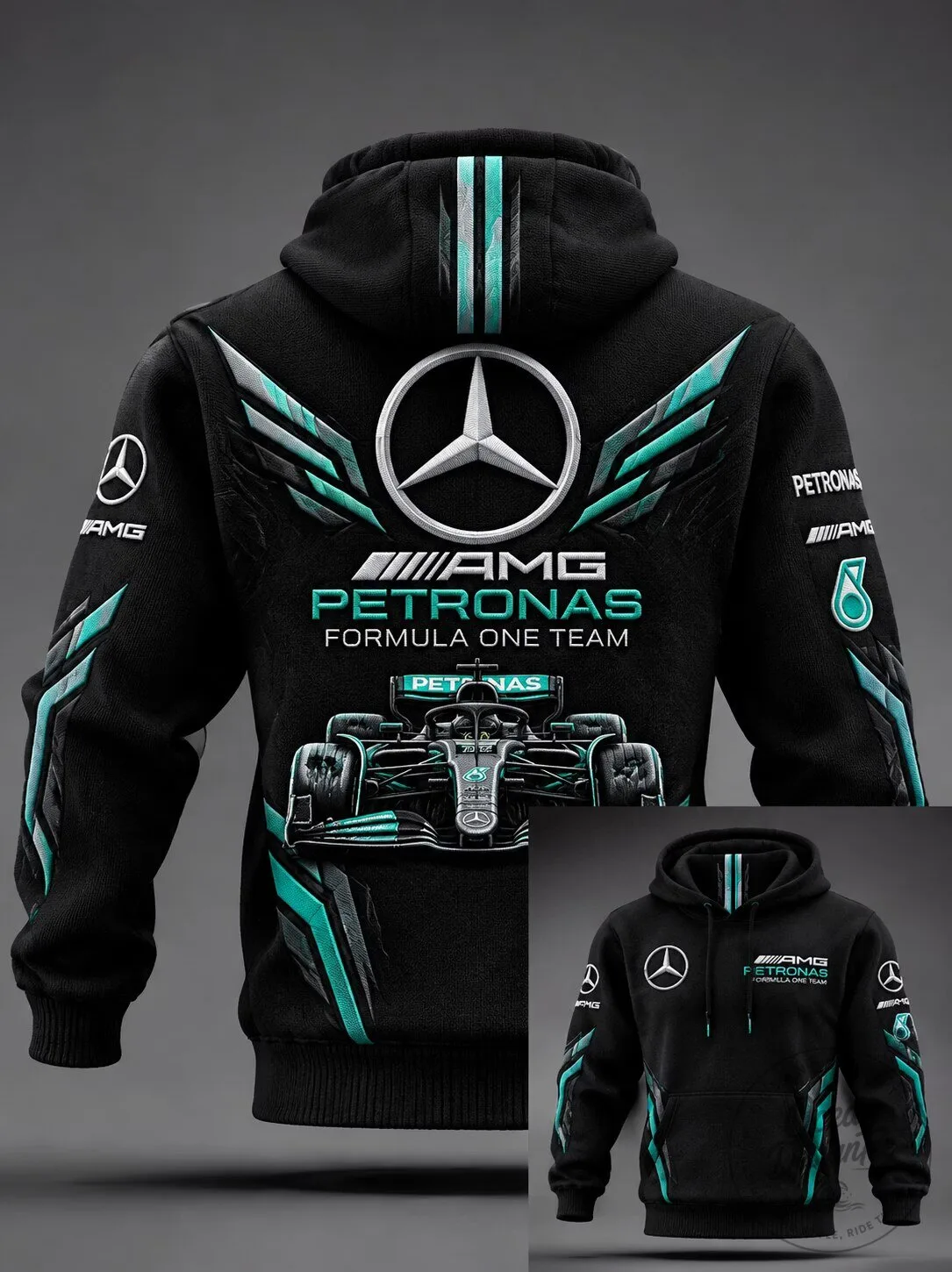 Mercedes-AMG Petronas Formula One Team Racing Black Hoodie