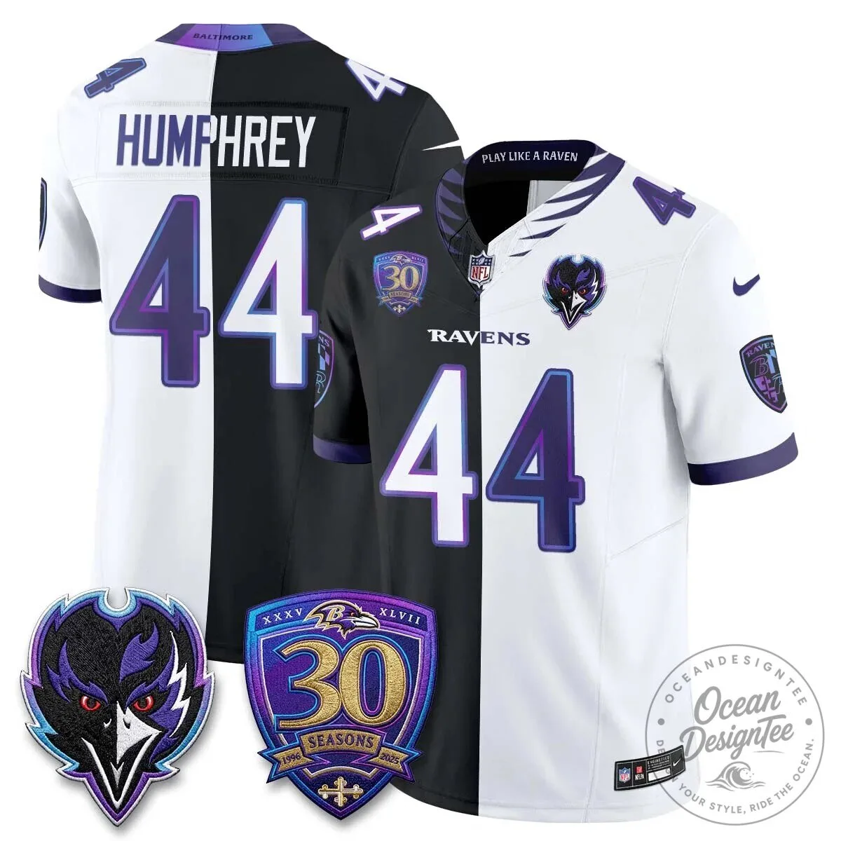 Lamar Jackson Baltimore Ravens Purple White Split Vapor Football Jersey 70 Lamar Jackson Baltimore Ravens Purple White Split Vapor Football Jersey