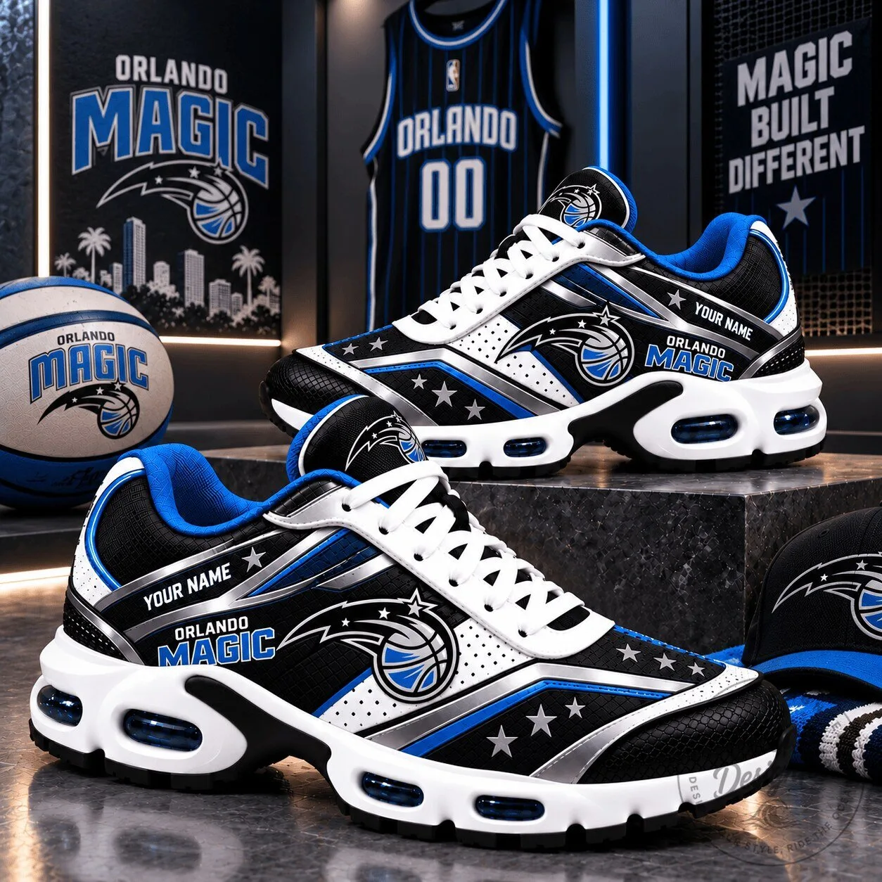 Orlando Magic NBA Air Max Plus Custom Name Sneakers