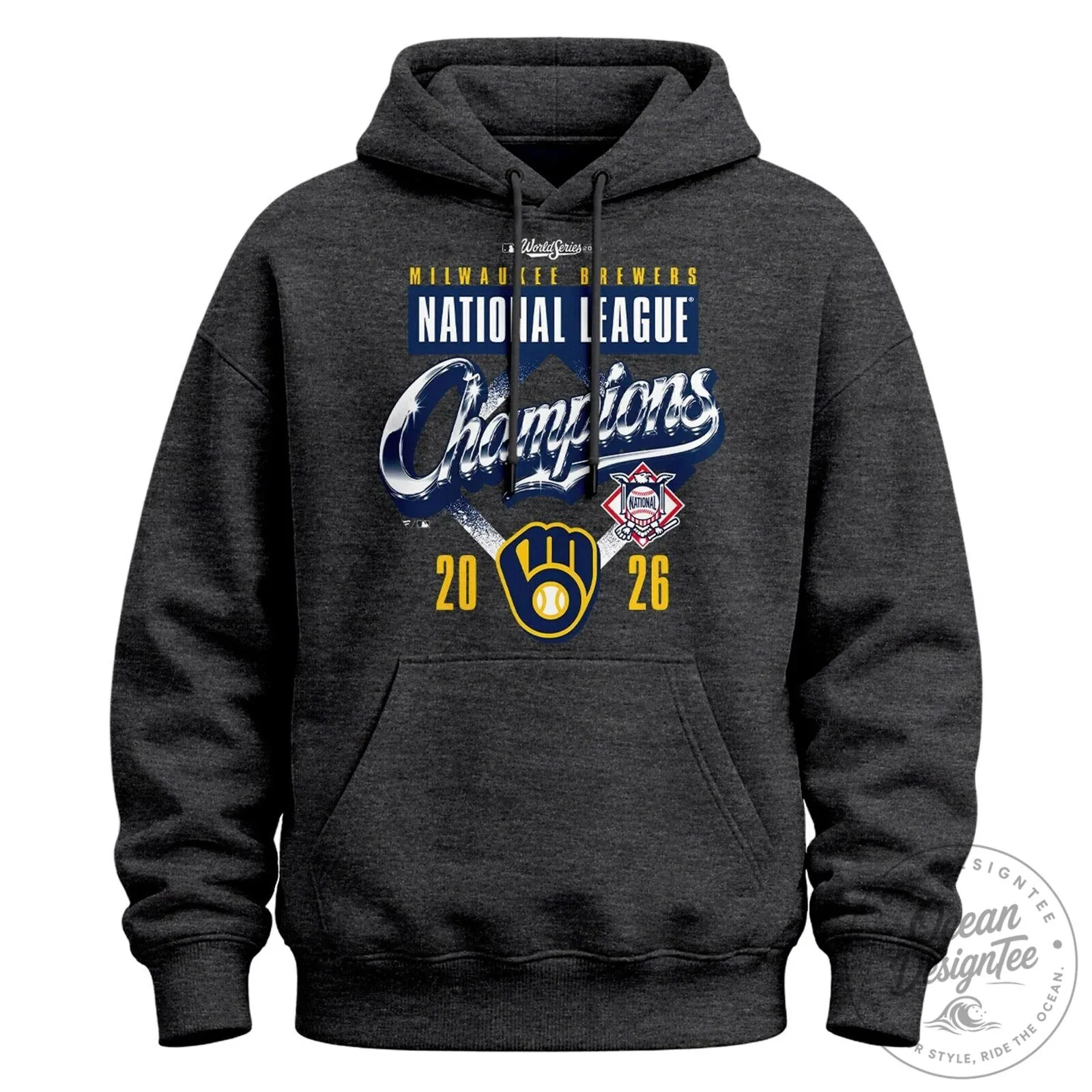 Milwaukee Brewers National League Champions 2026 Locker Room Hoodie 6 Milwaukee Brewers National League Champions 2026 Locker Room Hoodie