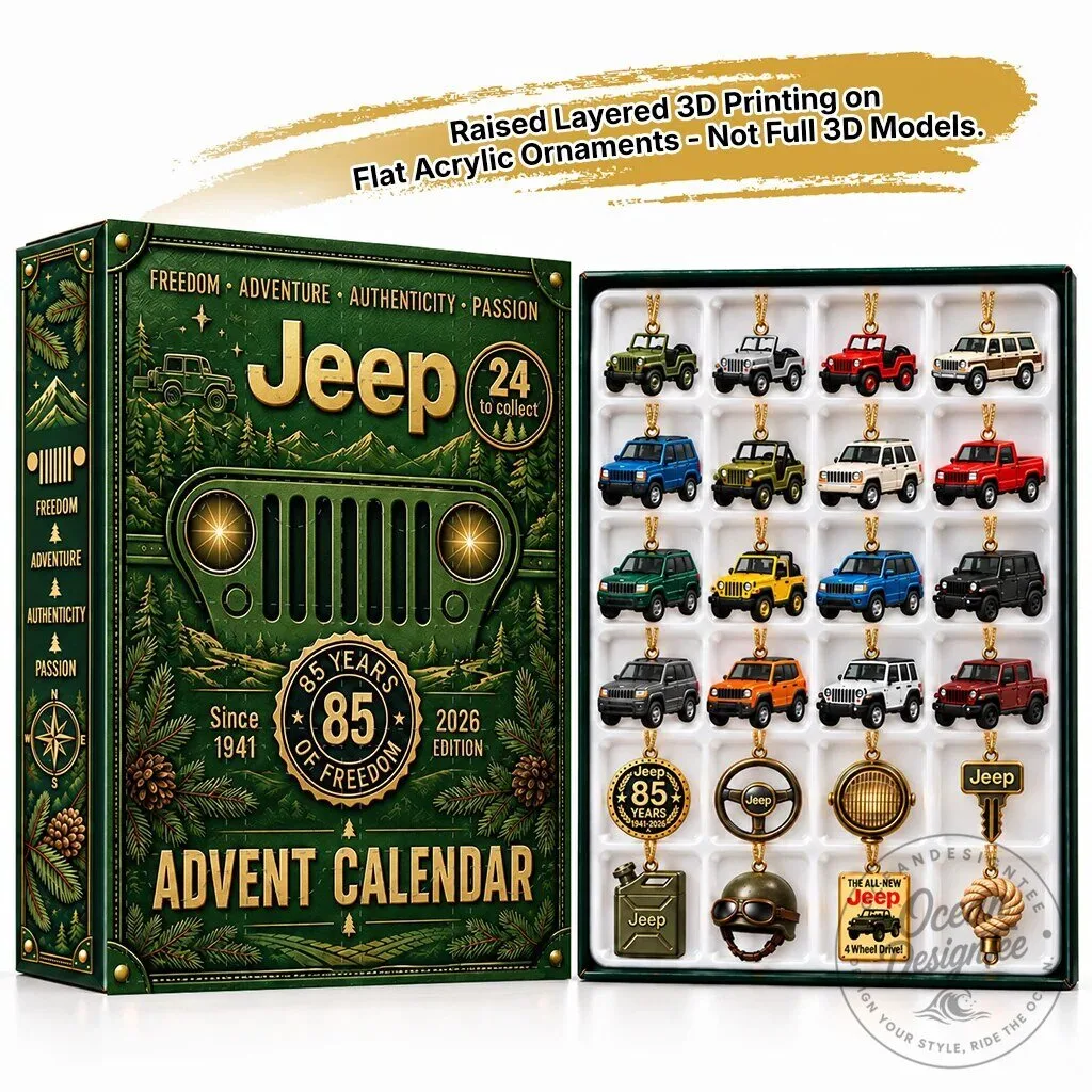 Jeep 85th Anniversary 2026 Edition Advent Calendar with 24 Ornaments
