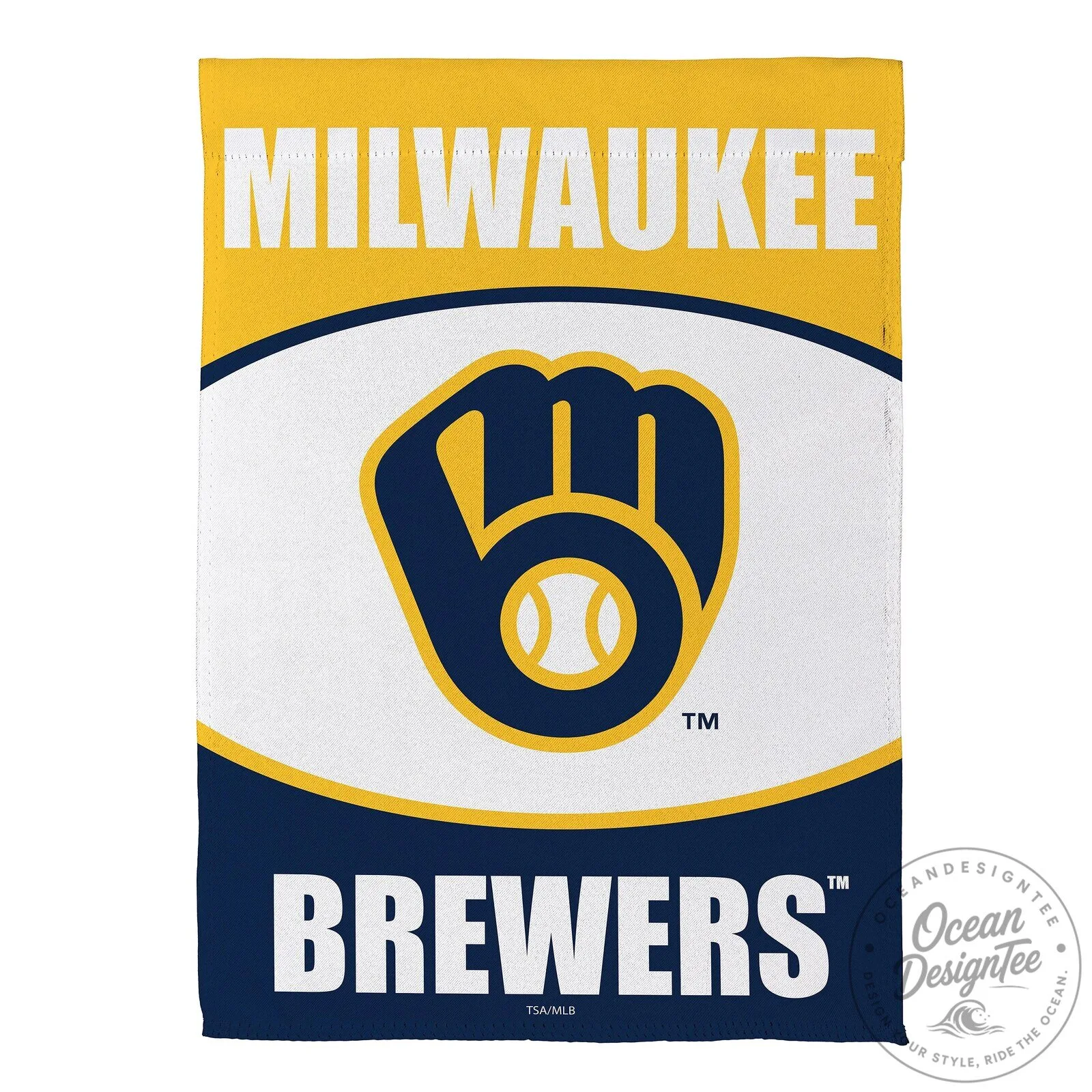 Milwaukee Brewers Baseball Team Logo Garden Flag Outdoor Decor 5 Milwaukee Brewers Baseball Team Logo Garden Flag Outdoor Decor