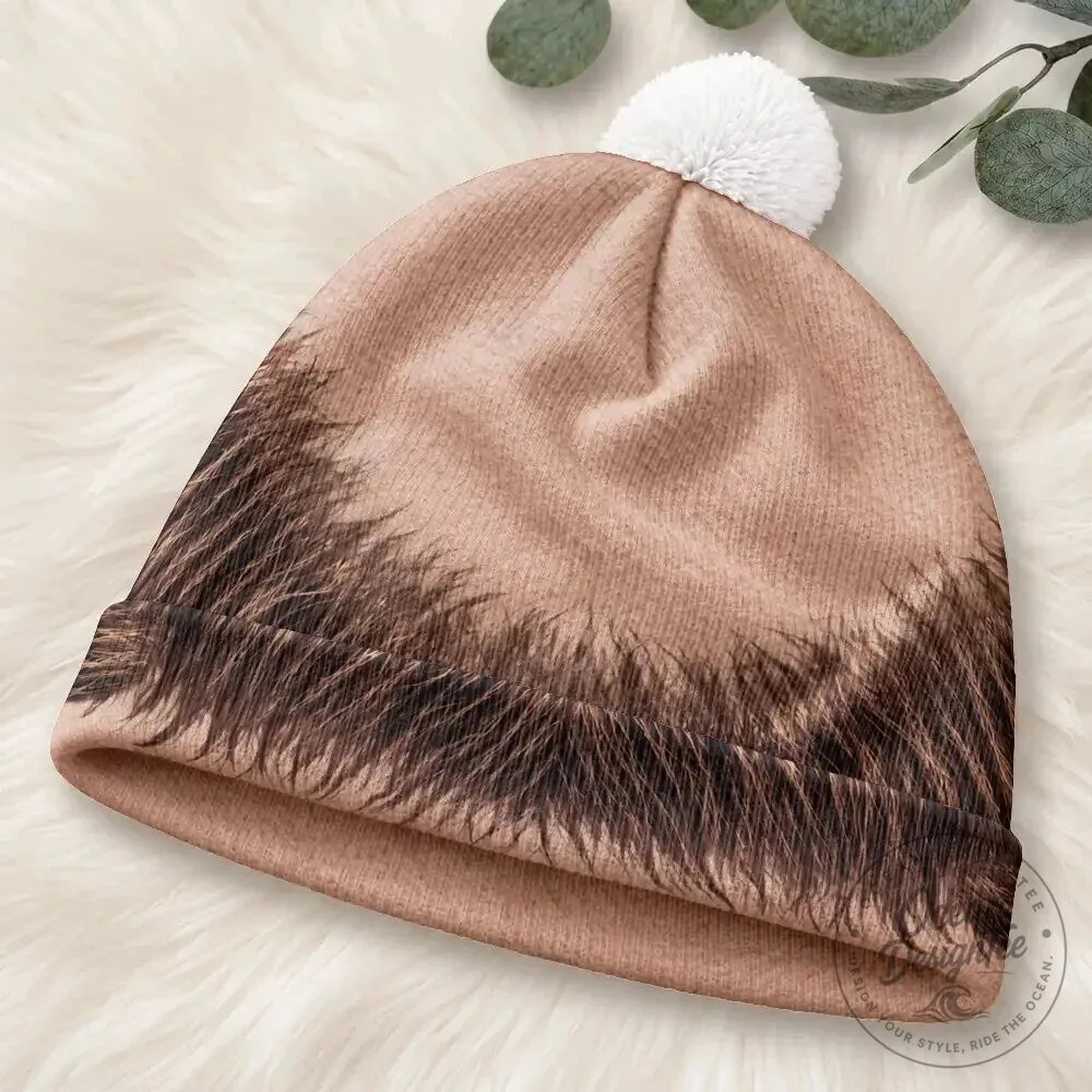 Funny Bald Head Beanie Hat with Realistic Hairline Print Gag Gift 14 Funny Bald Head Beanie Hat with Realistic Hairline Print Gag Gift